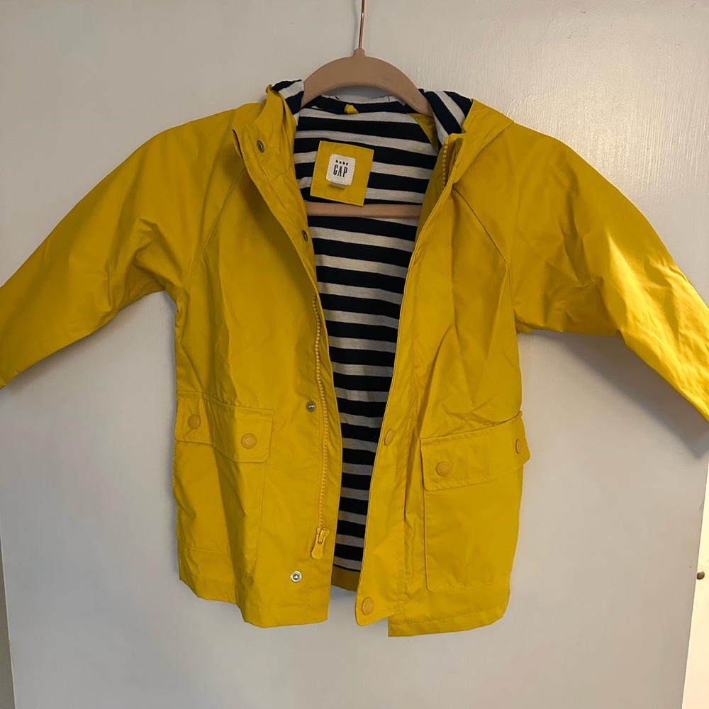 Kids Baby Gap yellow raincoat